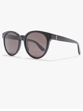 56 mm Saint Laurent Black best oval  Sunglasses